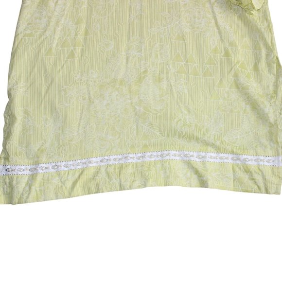 Oak Girls Light Weight Tunic-Blended Patterns-Light Green-Size 13/14 yrs-NWT - Picture 2 of 8